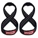 SERIOUS STEEL FITNESS Red Figure 8 Lifting Straps | Deadlift & Strongman Axle Straps - 3 Sizes