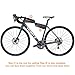 FlexDin Bicycle Frame Energy Bag (Small Size), Road Racing/Touring/Triathlon Aerodynamic Bike Top Tube Cycling Fuel Bag Food Pouch Waterproof 420D 0.4L Black