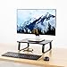 VIVO Black 15 inch Monitor Riser – Wood & Steel Desktop Stand | Ergonomic Desk and Tabletop Organizer (STAND-V000DS)thumb 4