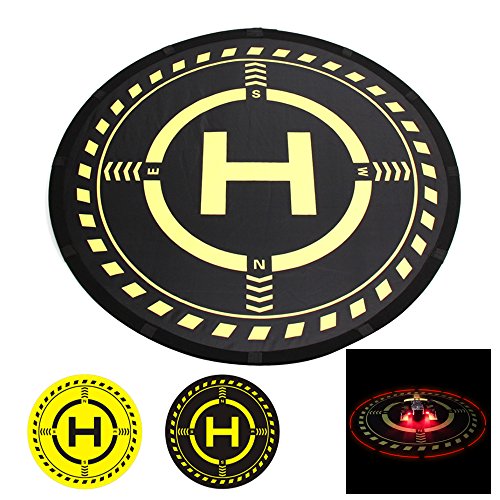 Owoda-Drone-Landing-Pad-276-inches-Waterproof-with-LED-Light-for-DJI-Mavic-Air-2MiniDJI-Mavic-2Mavic-AIRMavic-PROSparkPhantom-3-4-Drones-Accessories