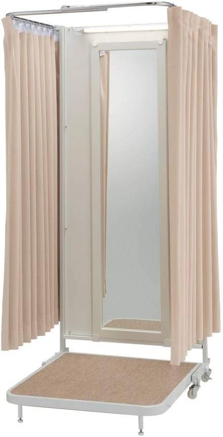 Foldable Fitting Room 2 Ivory Curtains Included Amazon Co Uk