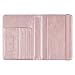 HOTCOOL Passport Holder Classic Style Case Leather RFID Blocking Wallet With Elastic Strap Travel Cover Case For Passport, Rose Gold