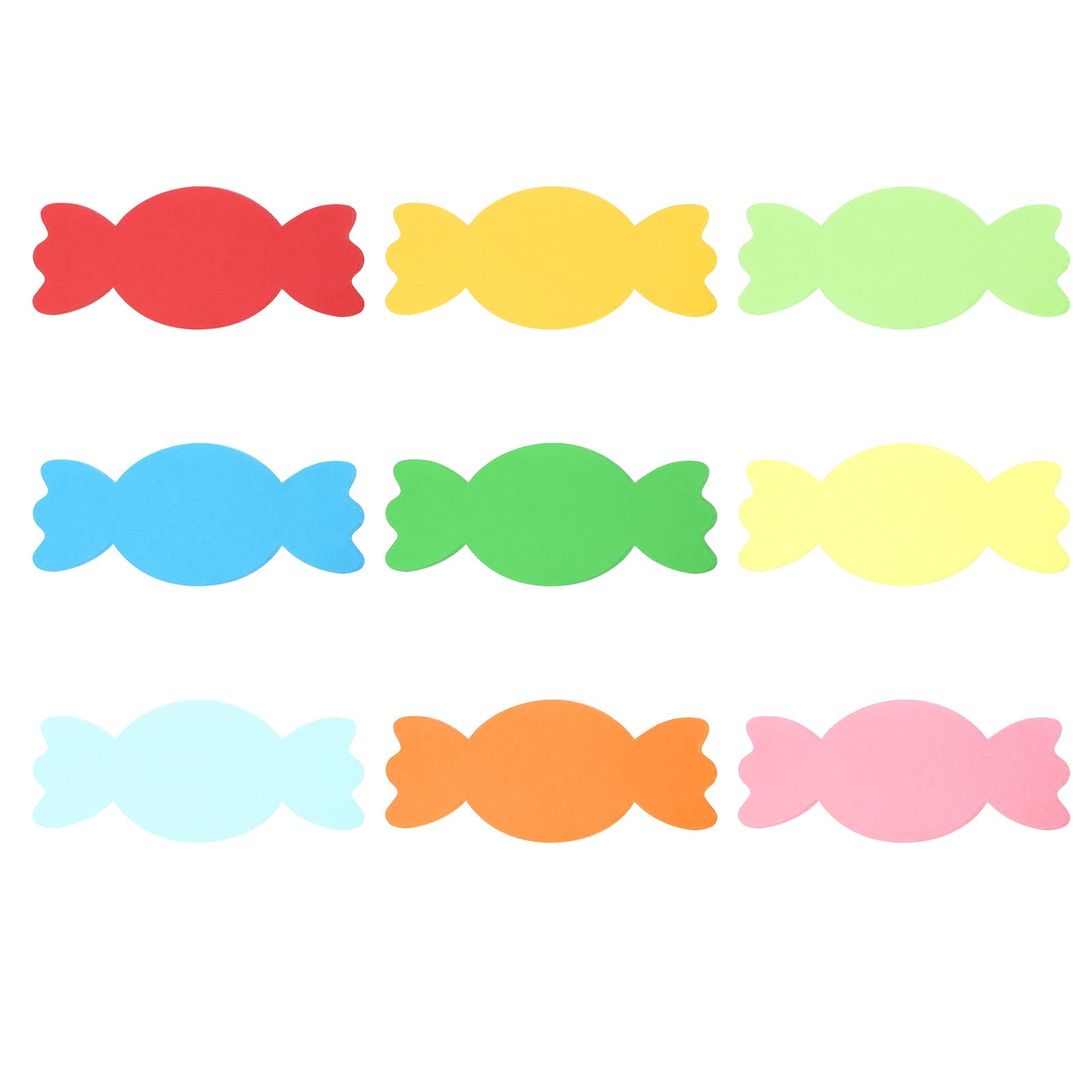 PATIKIL 3.5x6.1"Cutouts Paper, 36Pcs Candy Assorted Color Cut Outs Paper for Bulletin Board Art Office Classroom Party Spring DIY Craft Card Decor, Multicolor