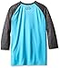 Under Armour Boys' Tech 3/4 Sleeve, Meridian Blue/Black, Youth Large