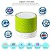 Leacoco Mini Wireless Portable Bluetooth Speaker With LED and Build-in Mic Support AUX TF for iPhone iPod and Android System Equipment Etc. (Green)