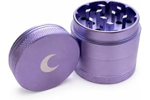 Brando Moon Small Manual Tea, Spice and Seeds Grinder – 1.6” Spice Kitchen Crusher with Cleaning Scraper, for Camping and Out