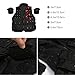 PELLOR Outdoor Kids/Children Nylon Tactical Vest Security Guard Waistcoat CS Field Combat Training Protective Vest (Black, Length: 45cm)
