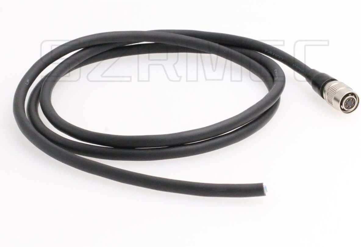 SZRMCC Hirose 6 pin Female to Open End I/O Cables HR10A-7P-6S Trigger Power Cable for Basler MED Ace Racer GigE Sony CCD XC-75 Allied Industrial Machine Vision Camera (2m) - Image 3