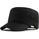 FASHIXD Army XXL Hat Military Cap Plus Size Hats for Men Short Bill Hat Cadet Cap