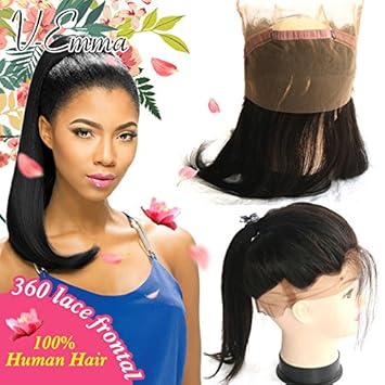 Amazon Com V Emma 360 Frontal Lace Closure With Adjustable