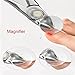 YUOIOYU Toenail Clipper Set For Thick Ingrown Nails,Stainless Steel Nail Clipper (Black)