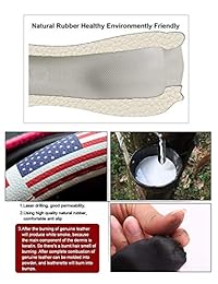 B Sin   Funda universal para volante de coche, diseño de bandera de los Estados Unidos, de microfibra, 15.0 in
