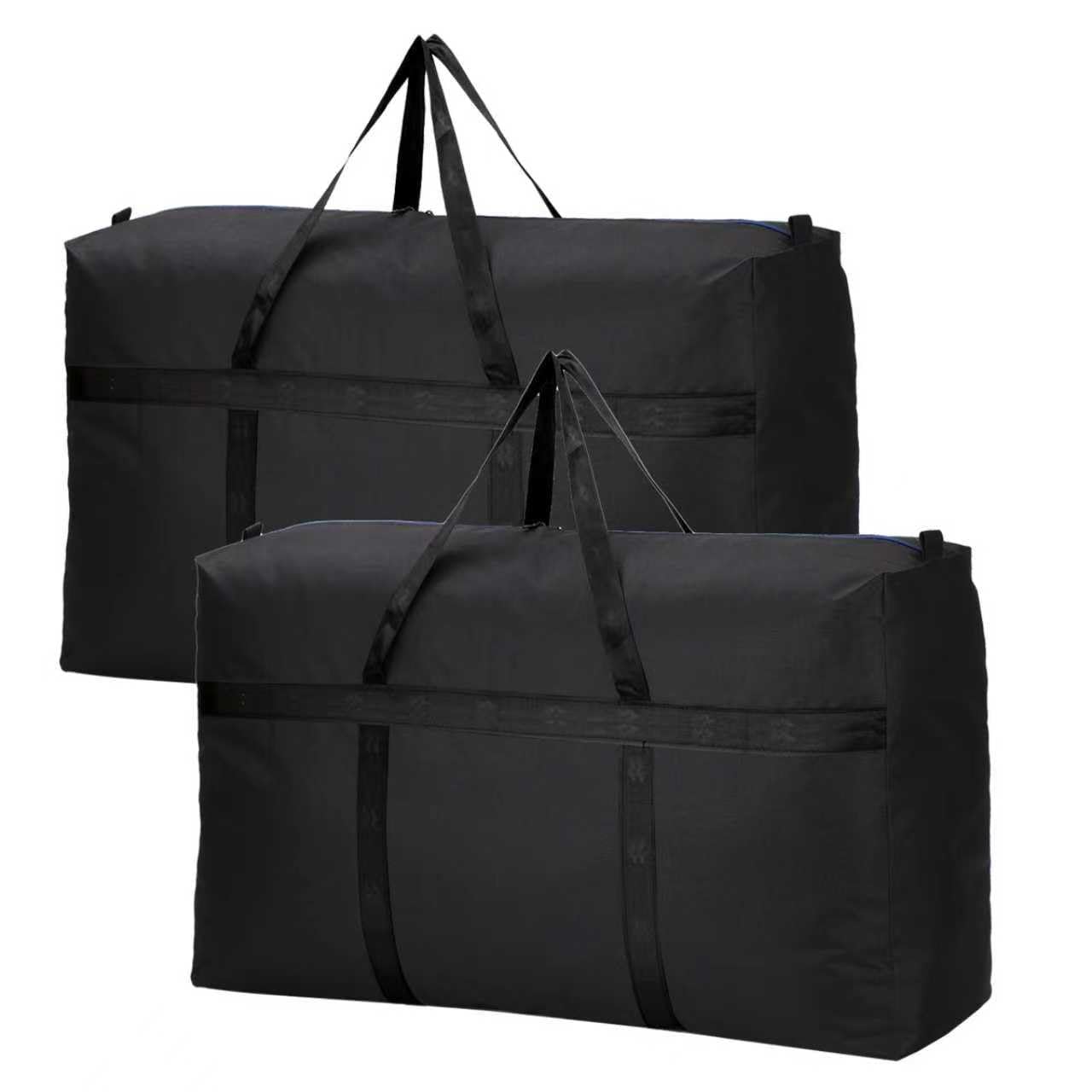 Photo 1 of 2 Pack Extra Large Storage Duffle Bag for Travel, Black Oversized Big Traveling Duffle Bag(Black-100L)