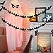 Glittery Bat Garland- Flying Bats Halloween,Halloween Party Decorations,Halloween Table Decor,Halloween Bats,Wreath for Halloween,Haunted House Decorations（2 Pack Black ）