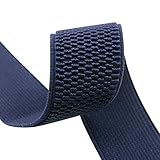 iCraft Patterned Colored Elastic Bands, 2-yard By 1-1/4-inch (Navy Blue)