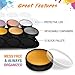 Face Paint and Body Painting Kit - Set of 12 Metallic Colors with Bonus Flat and Detail Paint Brushes - Comes w/ 30 Design Stencils - Non Toxic, Water Based and Easy On, Easy Off - FDA Compliant