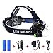 LED Headlamp Flashlight Kit, ANNAN 2000-Lumen Super Bright Headlight with Zoomable Head, Red Safety Light,4 Modes, Waterproof Light for Camping, Biking, 2 Rechargeable Batteries Included