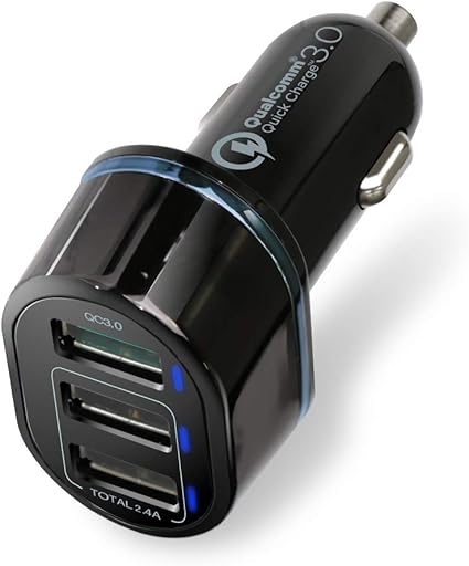 Amazon Co Jp エレコム カーチャージャー 車載充電器 カー用品 急速充電 Iphone Android Iqos Glo 対応 Usb 3ポート Usb 1 Quickcharge3 0 Usb 2 最大2 4a出力 ブラック Ec Dc04bk 家電 カメラ