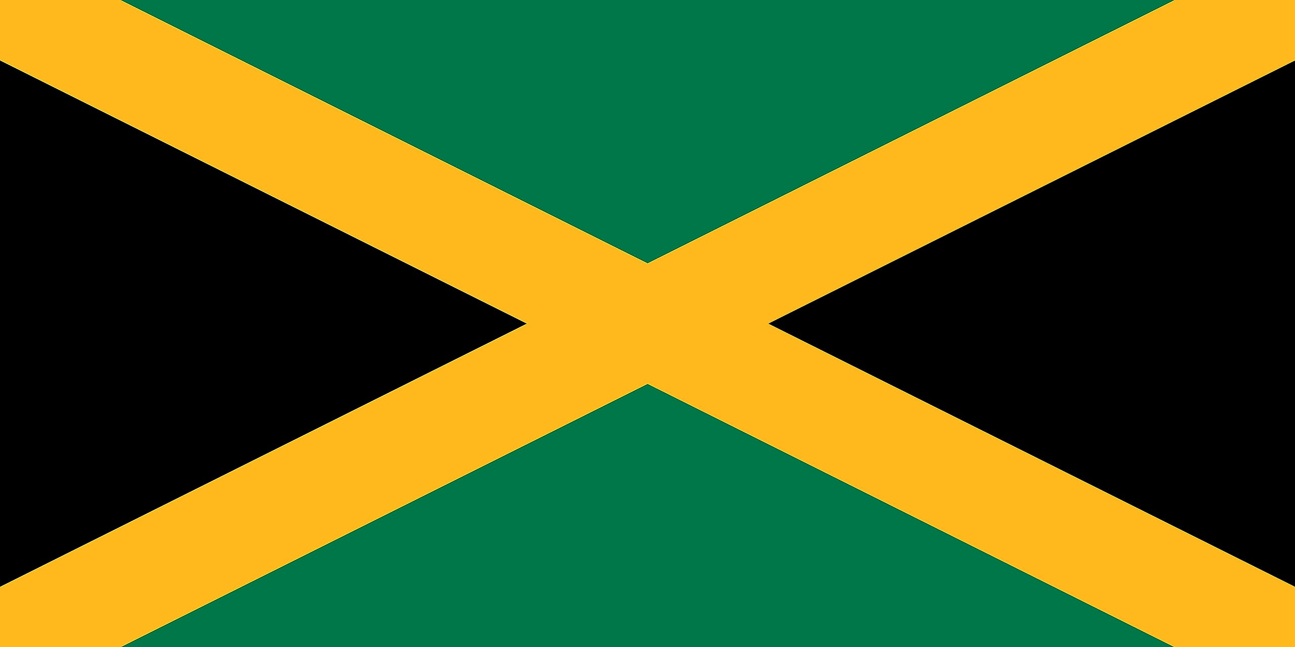 Premium Flag - 90 x 150 cm / 150 cm / 90 cm - Made of Polyester with Golden Eyelets - Durable and Weatherproof (Jamaica) — image 1