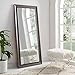 Naomi Home Framed Bevel Leaner Full Length Huge Floor Mirror XL Mirror Standing for Bedroom Oversize Mirrors Espresso 66 L x 32 W
