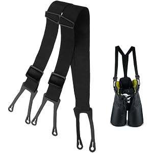 underice Ice Hockey Pant Suspenders - Woven Elastic Straps Suspenders Adjustable