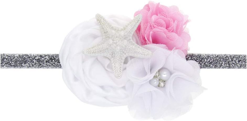 Love Fairy Baby Girl's Lovely Starfish Elastic Hair Band Ocean Princess Mermaid Headdress