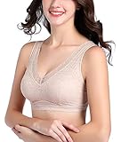 Intimate Portal Ange Wireless Bra with Pockets Sleep Comfort Bra Beige 36C 38A 38B