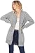 Alexander + David A+D® Womens Casual Oversized Knit Cardigan Sweater W/Pockets (Bk/White, Small/Medium)