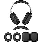 [3Sets] for Nothing Headphone (1) Case Cover,NOUKAJU Silicone Protective Cover,Headphones Accessories,Silicone Ear Pads & Headband & Ear Cups Protector,Case for Nothing Headphone 1(Black)