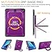 Fintie Shockproof Case for Samsung Galaxy Tab S3 9.7, [Tuatara Magic Ring] 360 Rotating Multi-Functional Grip Stand Cover Built-in Screen Protector for Galaxy Tab S3 9.7 (SM-T820/T825/T827), Purple