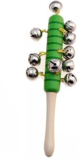 Playwrite Wooden Jingle Stick 10 Bells 21cm Musical Toy Assorted Colours view 3