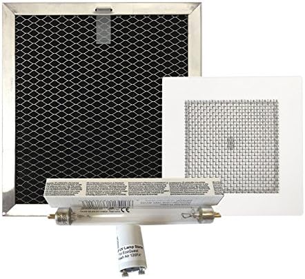 Carbon Filter, Ozone Plate, Lamp and Starter for EcoQuest Fresh Air 120 and others by CP3