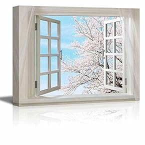 Glimpse into Cherry Blossom in Spring Out of...
