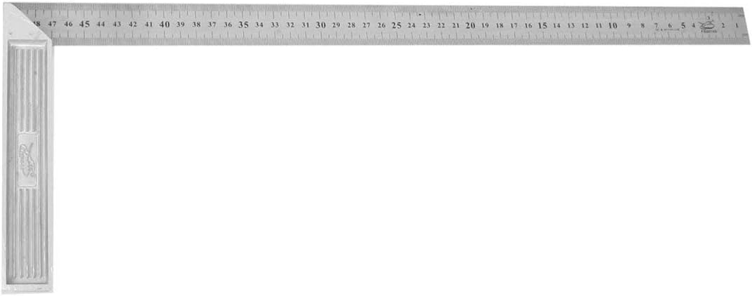 Sodial R Steel 90 Degree Angle Metric 50 Cm Ruler Ruler Try Square Silver Amazon Co Uk Diy Tools