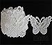 5 Meters Butterfly Lace Edge Trim Ribbon 5 cm Width Vintage Style White Edging Trimmings Fabric Embroidered Applique Sewing Craft Wedding Bridal Dress Embellishment DIY Decor Clothes Embroidery