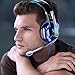VersionTECH. G2000 Stereo Gaming Headset for Xbox One PS4 PC, Surround Sound Over-Ear Headphones with Noise Cancelling Mic, LED Lights, Volume Control for Laptop, Mac, iPad, Nintendo Switch Games -Bluethumb 1
