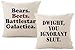 Foozoup Throw Pillow Case The Office Dwight, You Ignorant S. Decorative Farmhouse Style Cotton Linen Cushion Cover with Bears, Beets, Battlestar Galactica Words for Sofa Couch 18 x 18 Inch