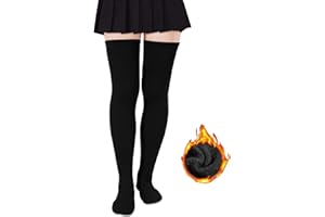 Thigh High Socks for Women Warm Thick Fleece Lined Thigh Highs Boot socks Leg Warmers