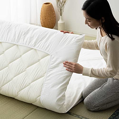 EMOOR Japanese Traditional Futon Mattress Classe (71 X 79in), King Size, Made In Japan on