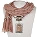Camel Long Soft Bohemian Fabric Resin Pendant Shawl Scarf Charm Necklace H98K03