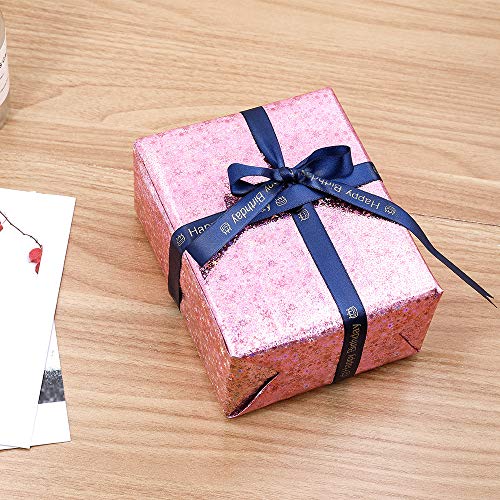 Compatible Brother P-Touch Decorations Embellish Satin Ribbon, Replace for Brother TZe-RW34 TZe-RE34 TZe-RN34(Gold On Red/Pink/Navy Blue) Ribbon Label,Compatible with P-Touch PTH110 PTD400AD Cube - Thumbnail 3