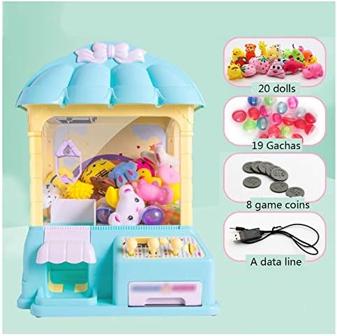 SYLTL Claw Machine with Lights & Music Kids Gift Indoor Arcade Games Electronic Candy Grabber Christmas Toy,Blue