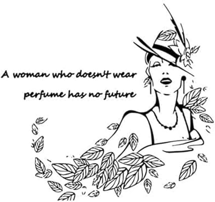 Autocollants Muraux En Vinyle Avec Citations Proverbes Mots Art Deco Lettrage Inspirants Beaute D Une Femme Qui Ne Veut Pas Porter Parfum N A Pas De Futur 11 2 X 11 2 Inches Amazon Fr Cuisine