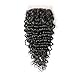 Brazilian Virgin Human Hair Deep Wave Lace Closure 4