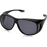 Dioptics unisex adult Solar Shield-classic Fits Over Sunglasses, Grey, 66 mm US