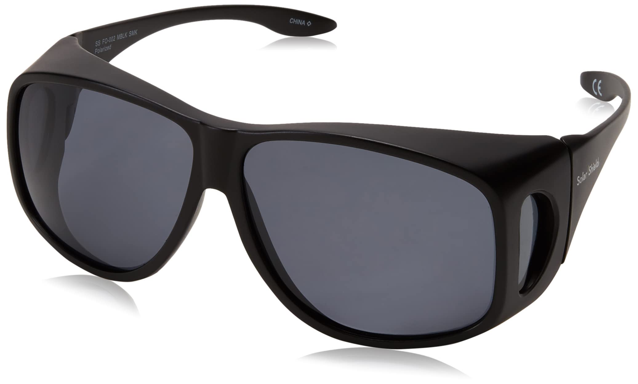 Photo 1 of ***SEE NOTES*** Dioptics unisex adult Solar Shield-classic Fits Over Sunglasses, Grey, 66 mm US