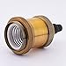 Splink E26 Vintage Light Socket Industrial Copper Bulb Socket Retro Edison Bulb Holder for DIY Pendant Ceiling Light (Brass)