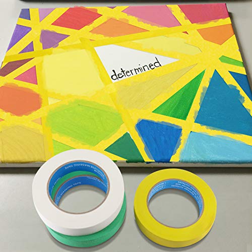 Colored Masking Tape for Kids Arts Crafts, 12 Pack 0.94 inch X 54 YDs Writable General Purpose Masking Tape - Great for Labeling, Painting, Packing and More. Adhesive Leaves No Residue by KIWIHUB - Thumbnail 2
