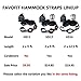 XL Hammock Straps Set, with 2 Premium Carabiners, 1400 LBS+ Heavy Duty, Lightweight, Easy Setup, Combined 25 ft.&40 Loops, with Stuff Sack, Fit All Hammocks