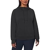 Mondetta Women's Moisture Wicking Lightweight Full Zip Hoodie Jacket with Thumbholes